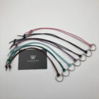 Colorful group casual leather eyeglass cord "D Ring" by Woods & Byrne