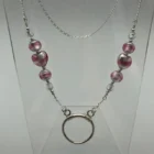 Pink Murano glasses chain from the Woods & Byrne collection
