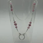 White pink Murano glasses chain from the Woods & Byrne collection