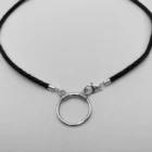 Black glasses chain braided leather sterling silver collection by Woods & Byrne