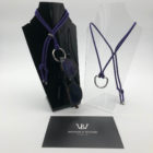 Purple casual eyeglass cord "D Ring" by Woods & Byrne